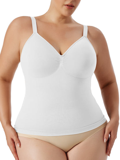 Seamless Shaping Bodysuit with Built-in Bra